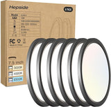 6 Pack 7 Inch LED Ceiling Lights 1500LM 3CCT Flush Mount Fixtures