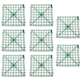 Artificial Flower Grille Panel 25X25 Cm Plastic Embedded Grid Suitable For Diy Wedding Arches Wall Decoration And Party Backgrounds Can Be Spliced With Plant Wall Bases 8Pcs