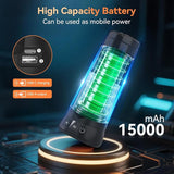 Rechargeable Camping Light with Tripod Stand 5500 Lumen Portable Cordless LED Work Light Emergency Flashlight