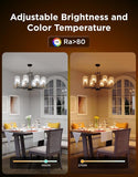 E12 LED Smart Light Bulbs Color Changing Candelabra 450 LM 80 CRI 4 Pack
