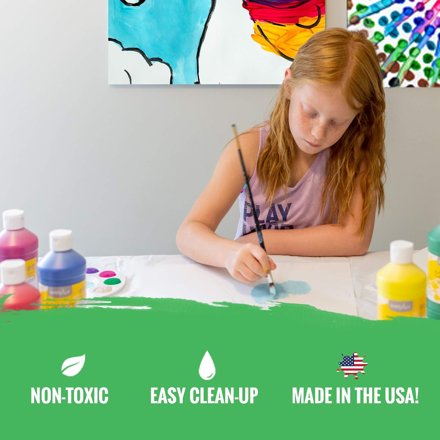 Handy Art Little Masters Tempera Paints Set, 16 oz, 1 Pound (Pack of 6)