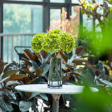 High Details Hydrangea Silk Flowers (About 225 Petals Each Flower), Artificial Hydrangea Flowers, Green Silk Hydrangea Flowers Pack Of 4 (Green)
