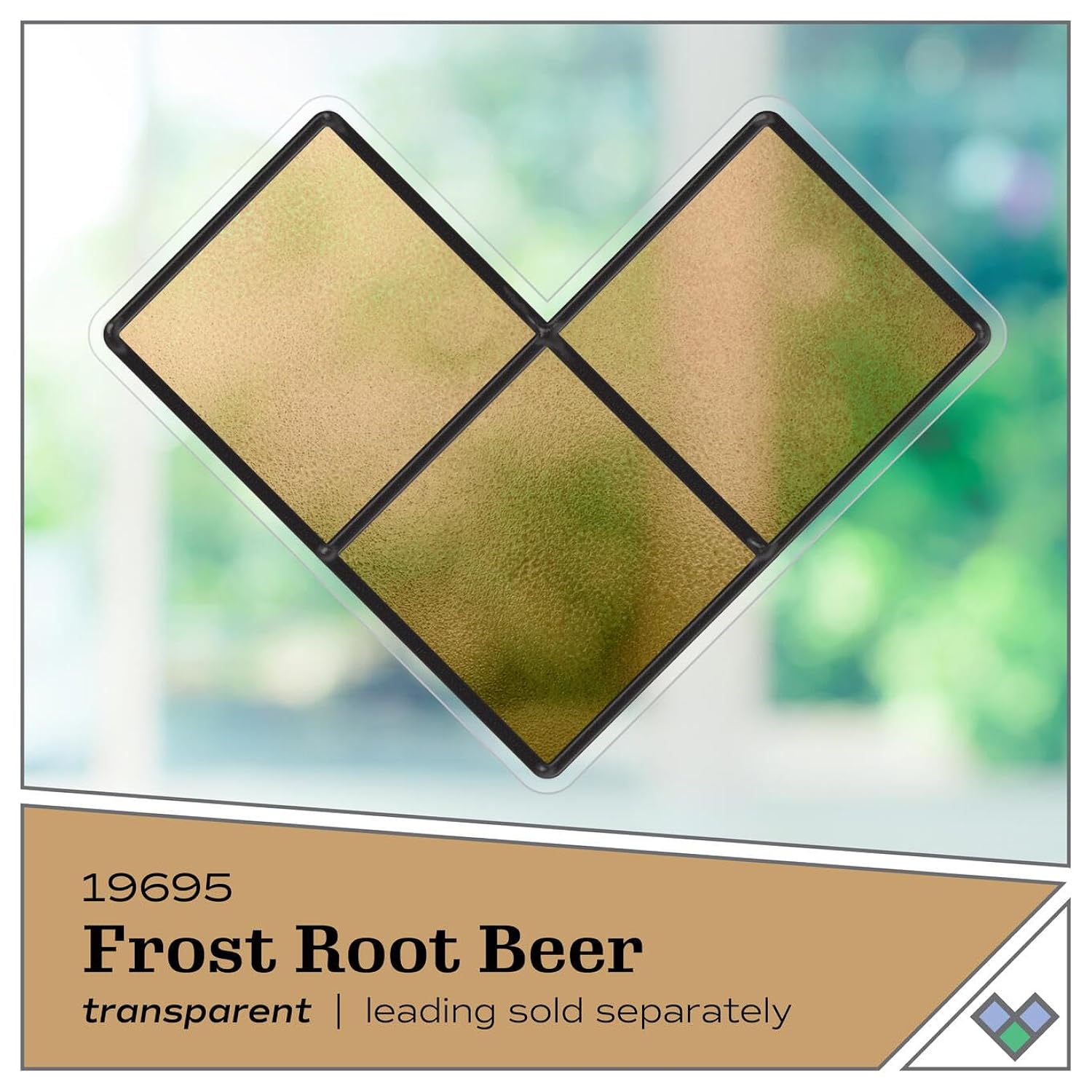 Gallery Glass, Frost Root Beer Stained Glass 2 fl oz Brilliant Smooth Finish Paint, Perfect for Easy to Apply DIY Arts and Crafts, 19695