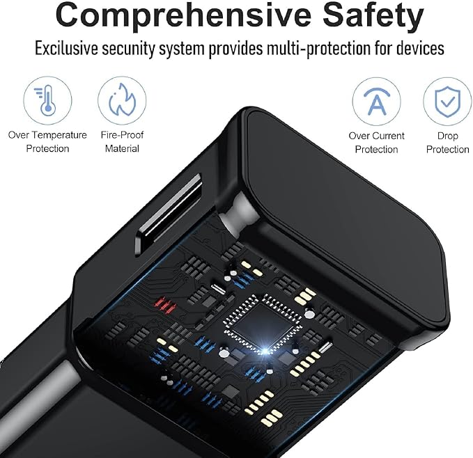USB C Fast Charger with 6.6FT Type C Cable for Samsung Galaxy S25 S24 S23 S22 S21 Android Phone Charger