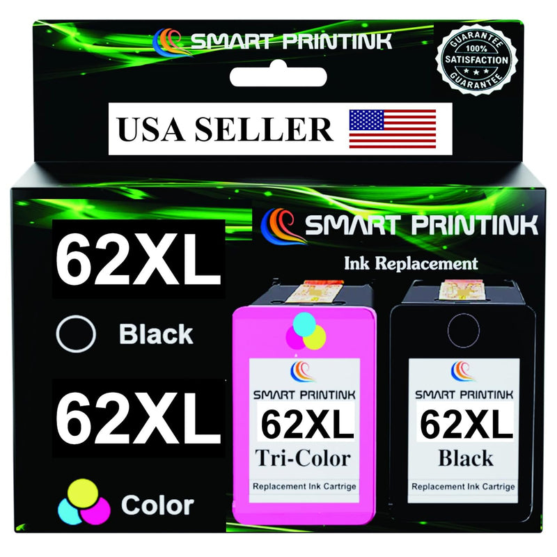 62XL Ink, High-Yield Combo (Black & Tri-Color) for Envy 5540/5640 Printers