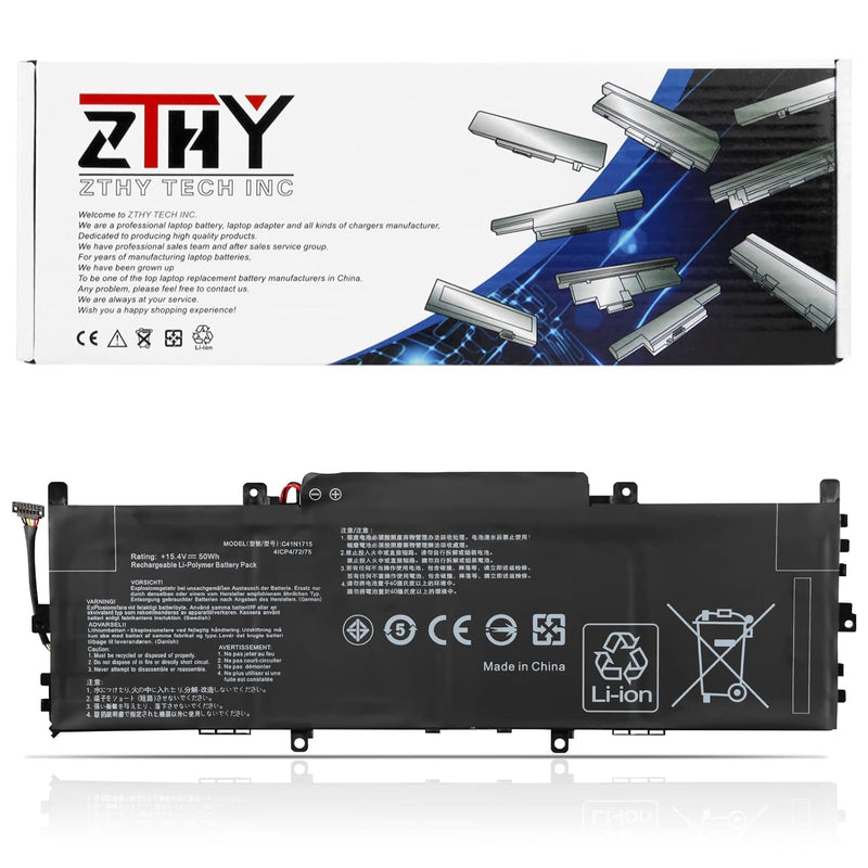 C41N1715 Laptop Battery Replacement For Asus Zenbook 13 Ux331Ua Ux331Un Ux331F