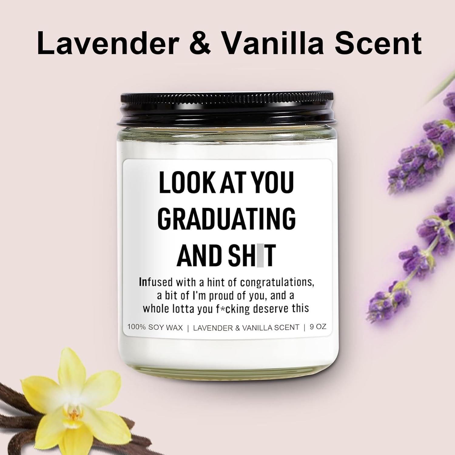 Funny Grad Candle, 2026 Graduation Gifts For Her, Him - College, High School, Masters Degree, Phd, Law School, Nursing & Nurse Graduation Gifts For Women, Men - 9 Oz