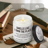 Best Housewarming Candle Gifts For New Homeowner, Smell Like I Own The Place, Closing Candles Gift For First Time Home Buyers, Women, Men, Couple, Unique First House Apartment Gift-34