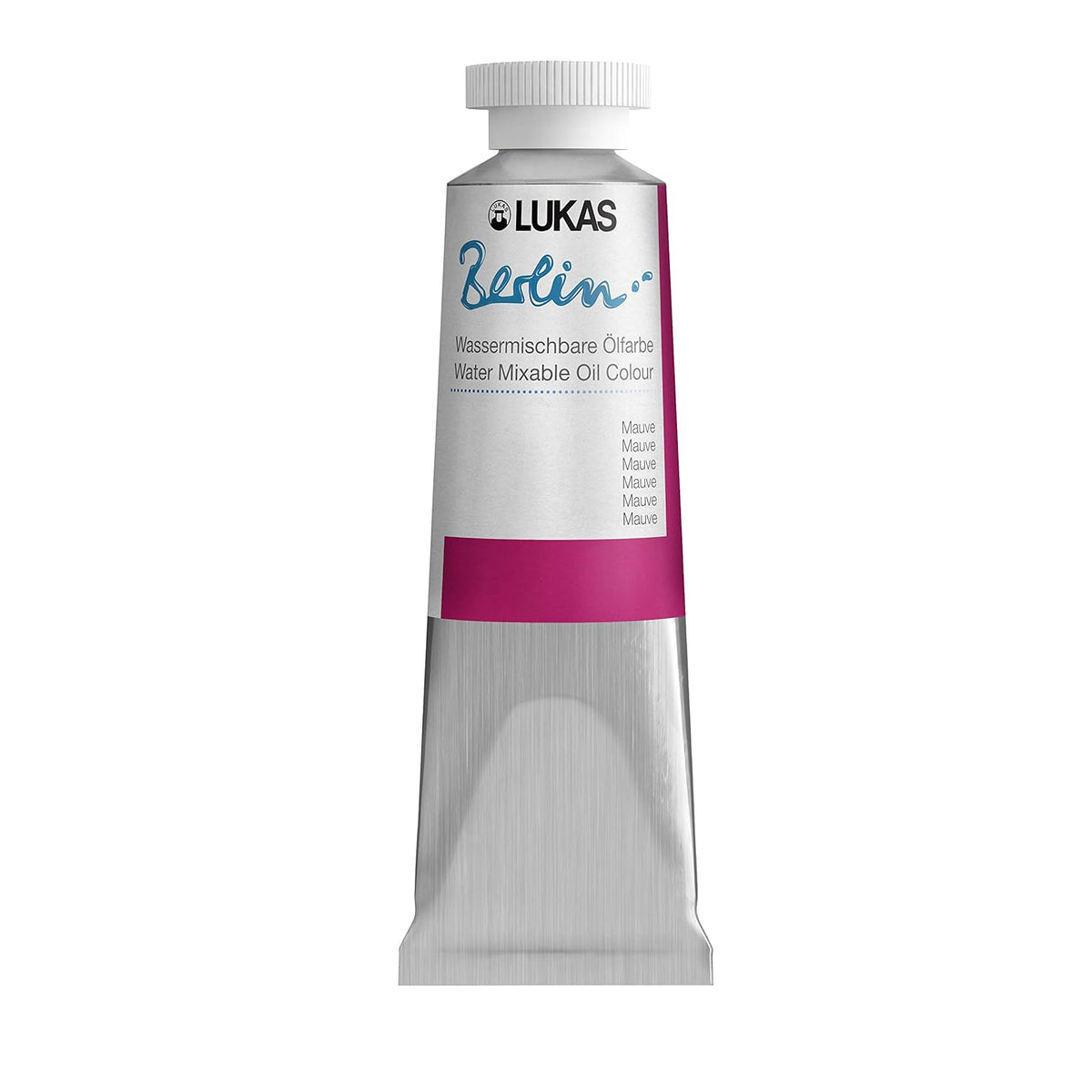 LUKAS Berlin Pro Artists Water Mixable Oil Paint 37 ml Tube Mauve, Water Soluble, Lightfast Pigments, Quick Drying, Easy Clean-Up, Eco-Friendly, Professional Quality, 40 Color Range