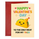 Funny Valentines Day Card For Him Boyfriend Naughty Valentine'S Day Gifts For Men Husband Hilarious Valentines Day Card With Envelope For Him Happy Valentines Day Greeting Card Taco Vday Cards