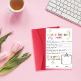 Funny Mother'S Day Gifts Cards For Mom, Fill In The Blanks On Mother'S Day From Daughter Son, Best Mom Gifts Ideas