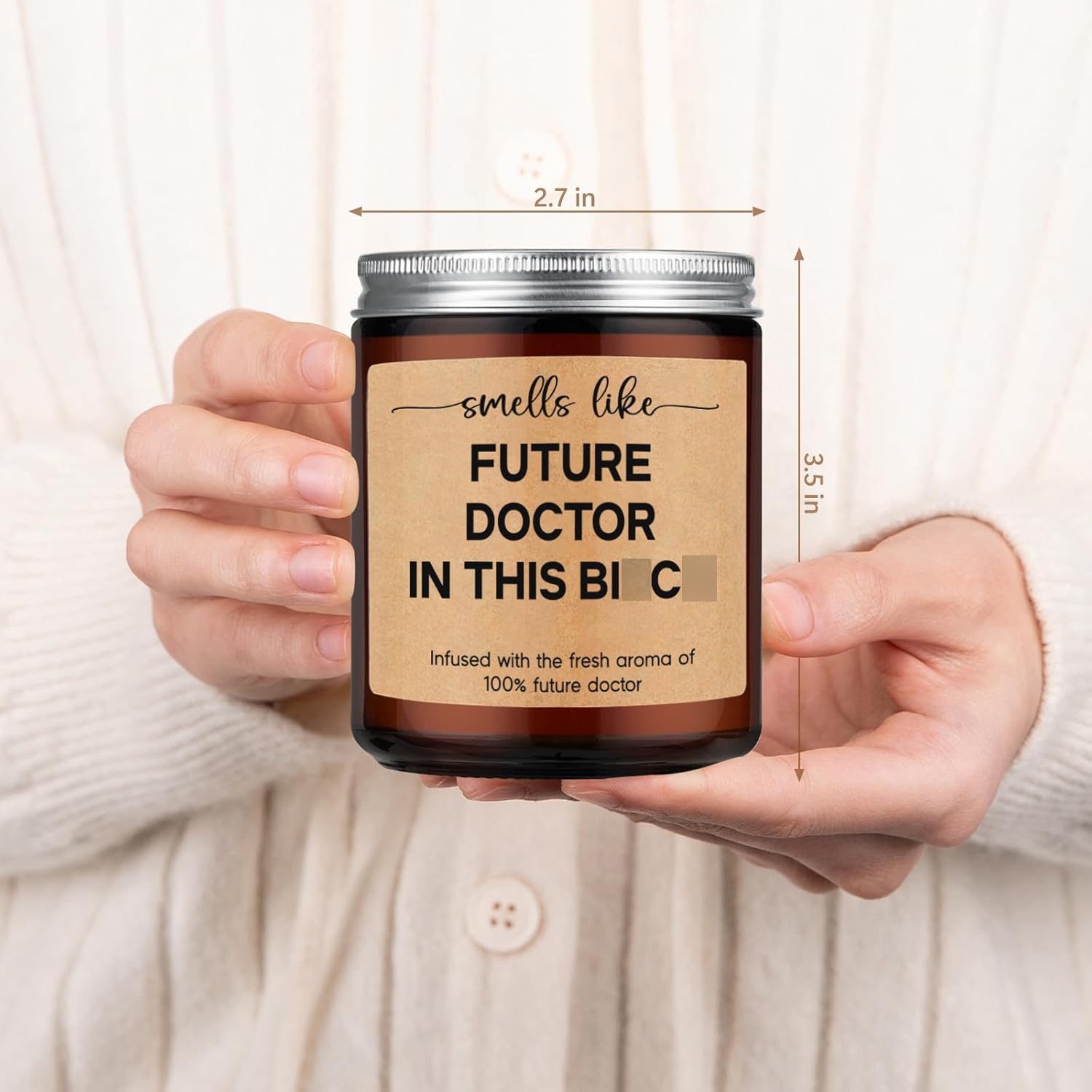 Candles - Future Doctor Gifts, Med School Gifts For Medical Student - Graduation, Valentines, Medical School Acceptance, White Coat Ceremony Presents For Future Doctors, Med Students, Women, Men