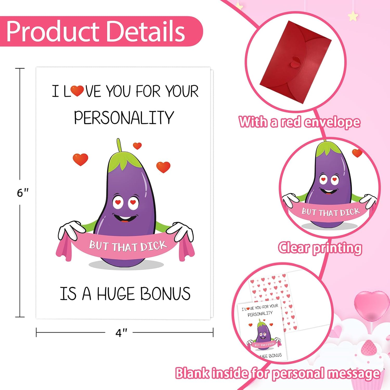 Funny Valentines Card For Her Girlfriends Naughty Valentines Day Card For Wife Hilarious Valentine'S Day Card With Envelope Funny Birthday Card For Her Girlfriends I Love You Gifts For Her