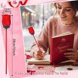 120 Pack Valentine'S Day Rose Pens Cute Rose Ballpoint Pen Blue Ink For Valentines Stationery Gift Present Party Favor Goodie Bag Office Teachers' Day Supplies(Pink And Red)