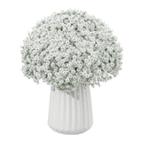 30 Pcs 5 Bundles Small White Flowers Artificial Flowers Babys Breath Real Touch Flowers For Wedding Party Home Garden Decoration