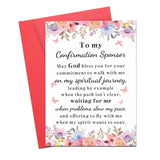 Easter Gift Confirmation Card Gifts For Women Men, Christian Cards Baptism For Teens, Religious Baptism Cards Catholic Sponsor Appreciation Thank You Cards Thanksgiving Christmas Birthday Adults