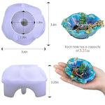 Ring Holder Resin Mold, 2Pcs Rose Ring Dish Silicone Molds For Epoxy Resin, Silicone Resin Molds For Diy Jewelry Holder Dish, Resin Crafts, Engagement Wedding Birthday Gifts