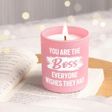Funny Bosses Gifts For Women - Handmade Candle Lavender Scented, Christmas Birthday Gifts For Bosses Lady Female, Appreciation/Thank You, Farewell Present For Leader, 10Oz