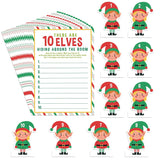 26 Pcs Christmas Holiday Elf Game Card Hiding Around The Room With 16 Elf Game Card Christmas Birthday Party Activities For Class School Home Decoration