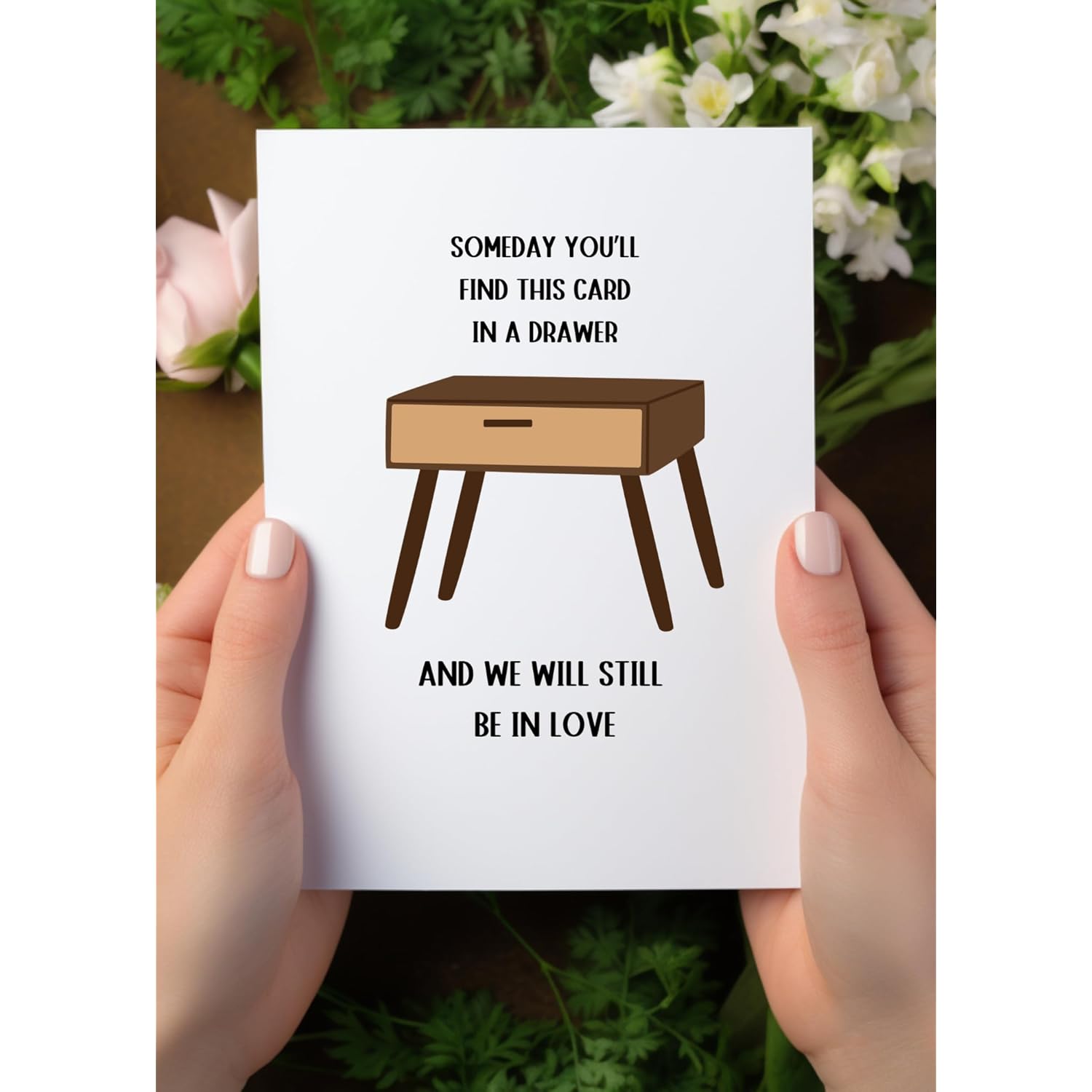 -Someday You'Ll Find This Card In A Drawer Card - Happy Anniversary Card Greeting Card Funny Husband Happy Valentines Day