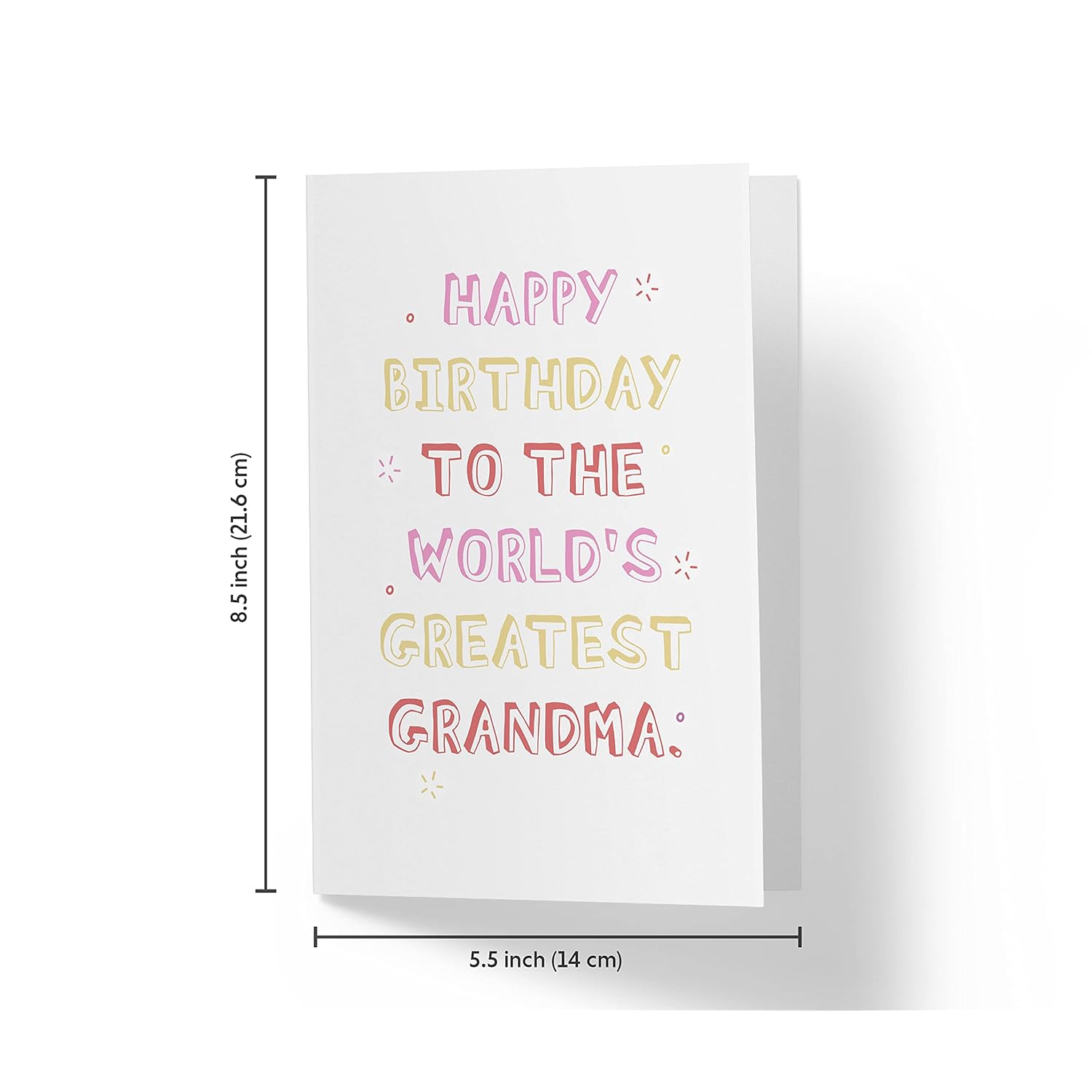 Funny Birthday Card For Grandmother, Her – Grandson And Granddaughter – Anniversary Card For Coworkers, Family, Friends – With Envelope (Greatest Grandmother)