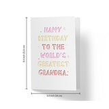 Funny Birthday Card For Grandmother, Her – Grandson And Granddaughter – Anniversary Card For Coworkers, Family, Friends – With Envelope (Greatest Grandmother)
