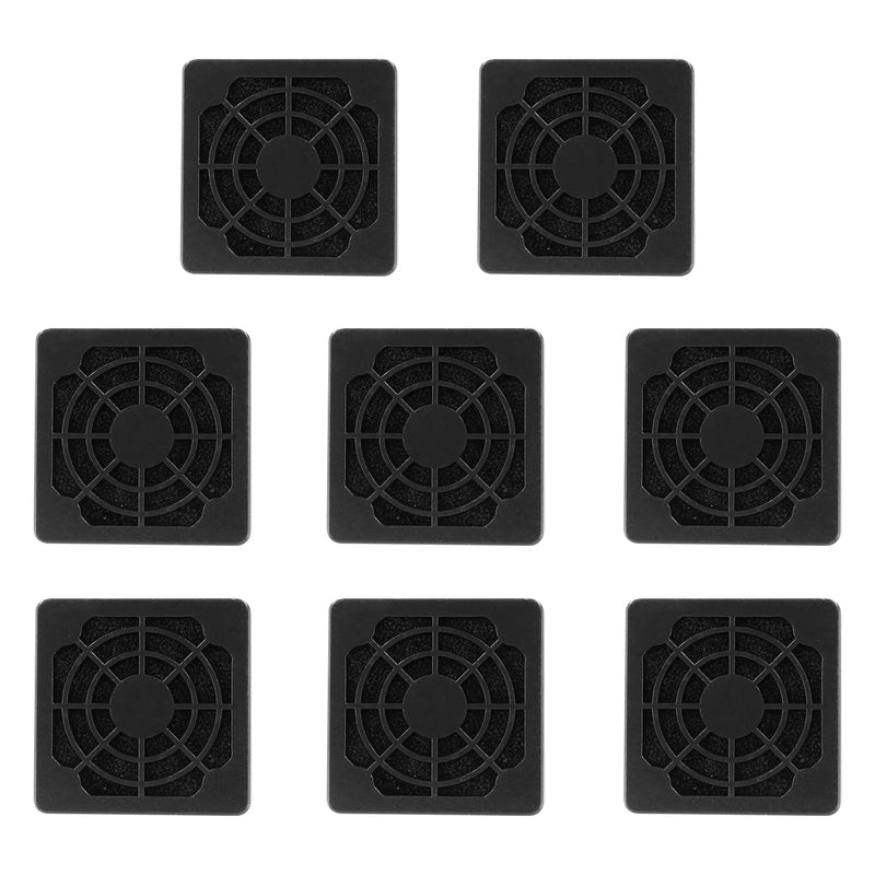 8 Pcs Black Cooling Fan Filter 40 Mm Square Plastic Case Fan Filter Cover Pc C