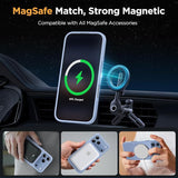 Magnetic Shockproof Phone Case for iPhone 18 Pro Max Glacier Blue Protective Cover MagSafe Compatible Matte Finish Drop Protection
