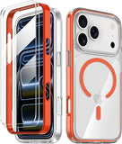Crystal Clear Magnetic Phone Case with Stand for Apple iPhone 18 Pro Max and iPhone 17 Pro Max