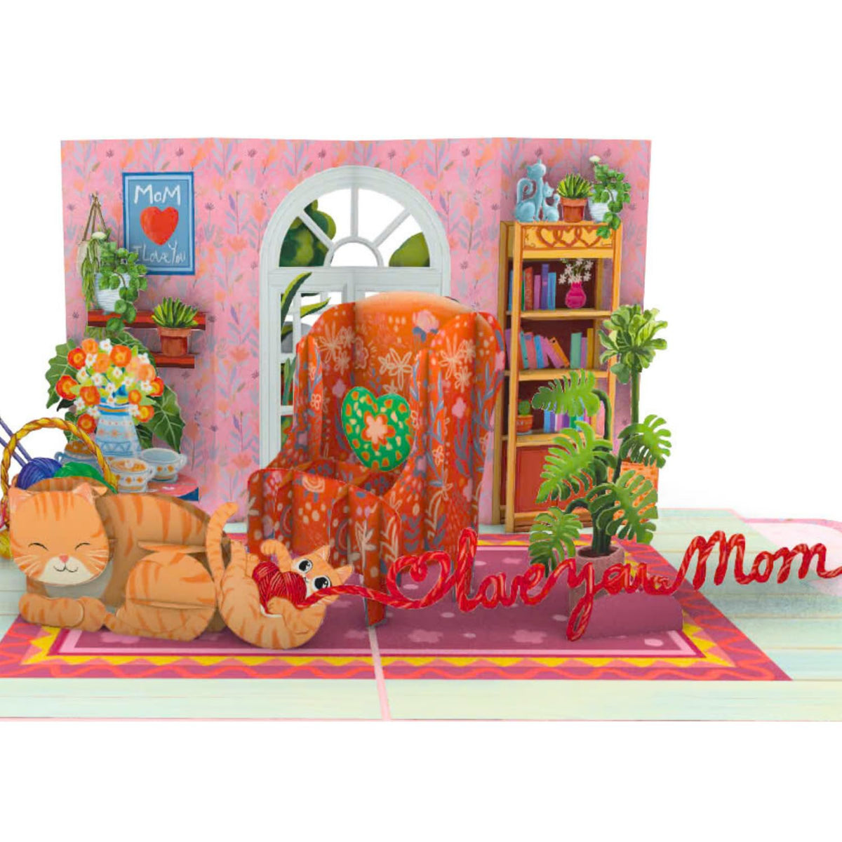 - Cat Mom Birthday Card, 6X8 In Pop Up Birthday Card For Mom, 3D Popup Greeting Cards Includes Envelope And Message Note