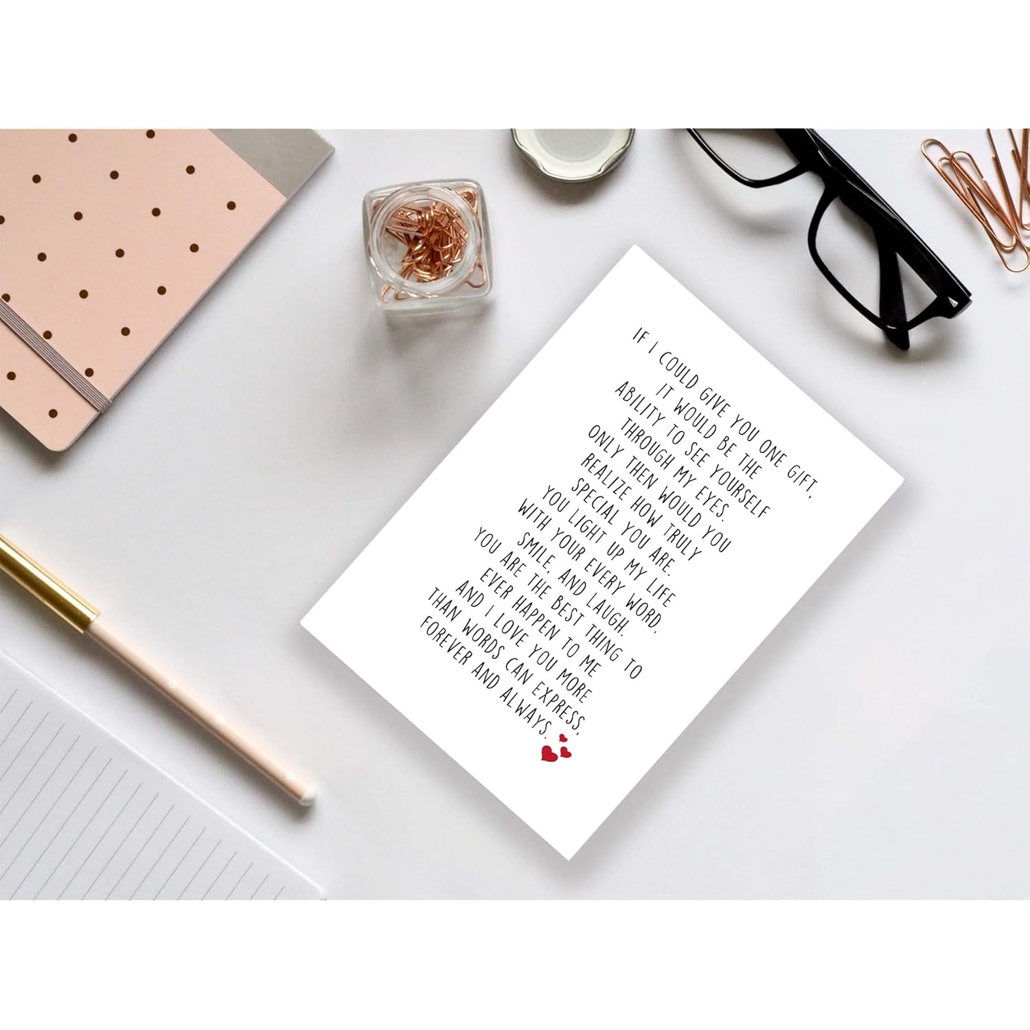 Romantic Love Card For Him Her, Sweet Valentine'S Day Card For Gf Bf, Special Anniversary Greeting Card