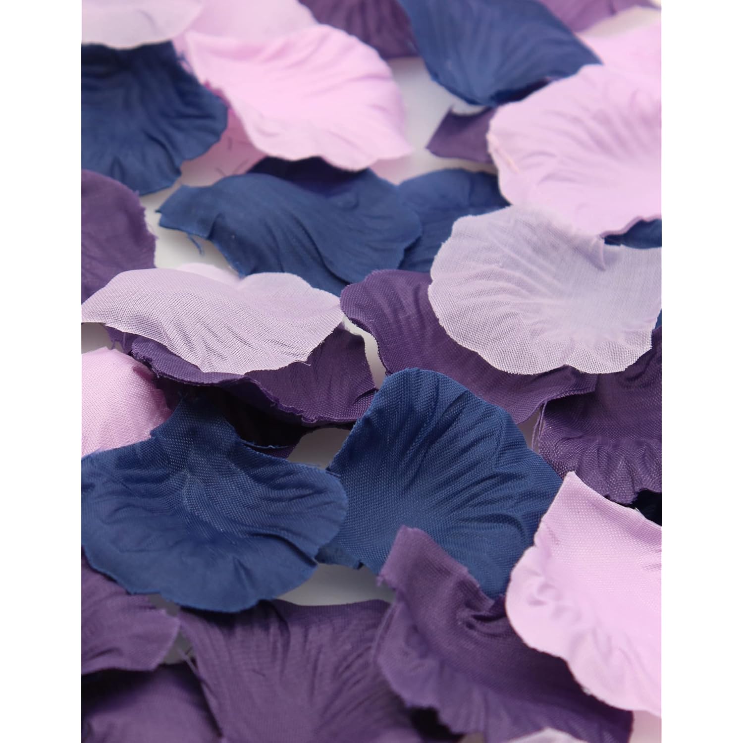 900Pcs Purple Lavender Navy Blue Silk Rose Flower Petals Wedding Confetti Table Scatters Centerpieces Aisle Decoration