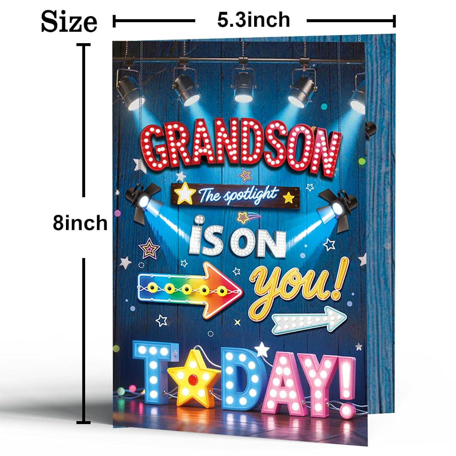Grandson Birthday Card, Happy Birthday Card Gift For Grandson From Grandma Grandpa