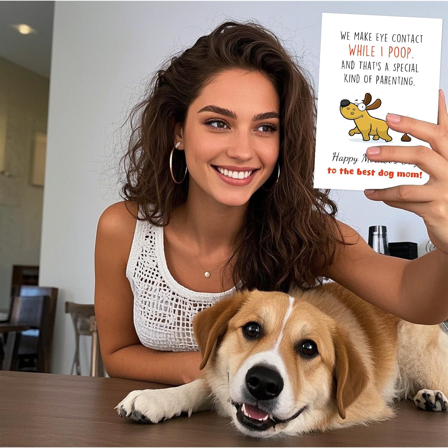 Funny Mothers Day Card For Dog Mom Happy Mother'S Day To The Best Dog Mom Greeting Cards Dog Mothers Day Card With Envelope Humorous Mother'S Day Cards Gift For Dog Lover