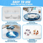 Crystal Clear Epoxy Resin: 34Oz Kit, Yellowing Resistant, Fast Curing For Casting, Coating, Art, Diy, Craft, Jewelry, Wood, Table - 2 Part(17Oz Resin And 17Oz Hardener)