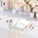 50 Sheets Wildflower Bridal Shower Game Cards Floral Double Sided Party Game Activity Cards For Would She Rather Wedding Bachelorette Party Games Supplies