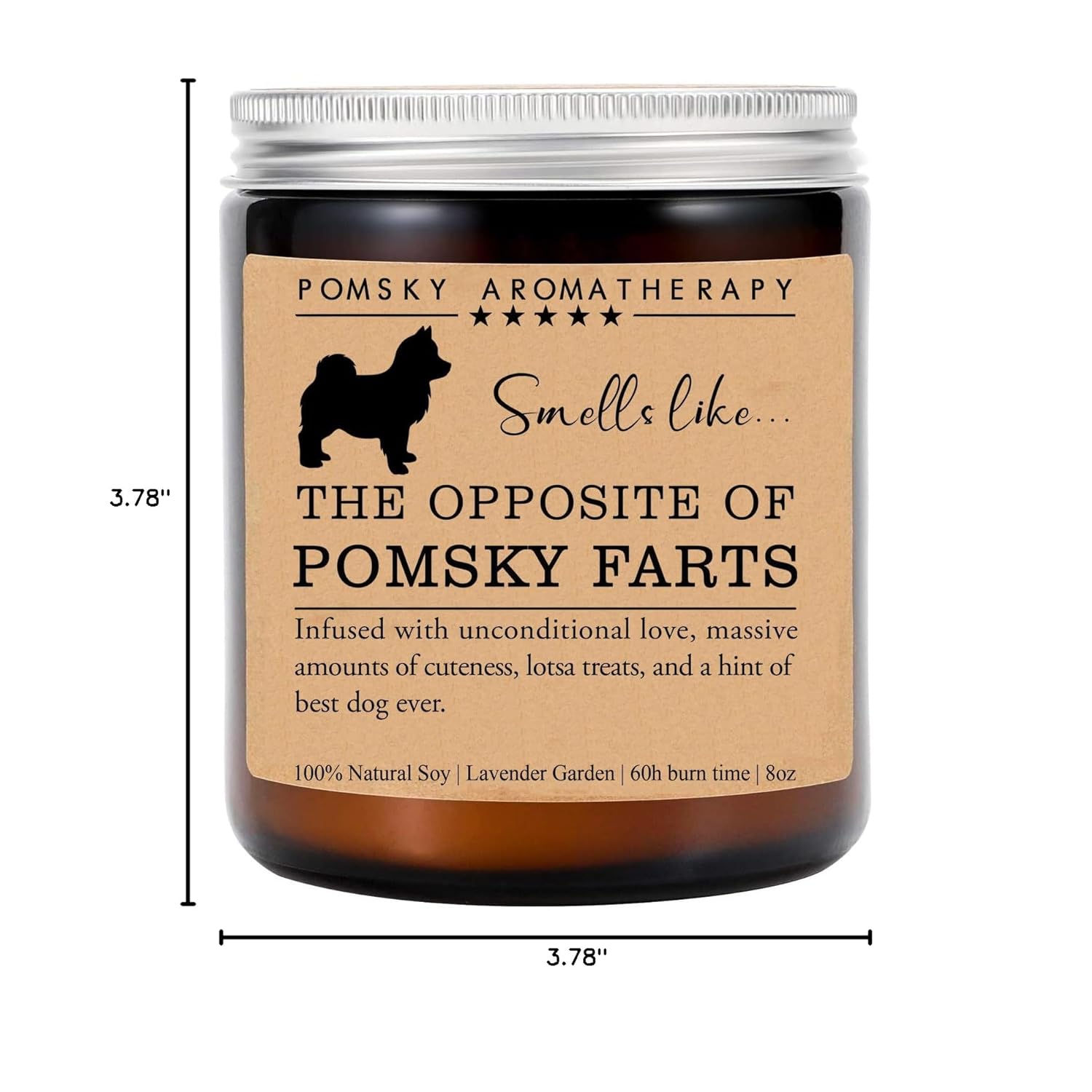 Pomsky Candle, Pomsky Funny Dog Gift, Pomsky Mom, Pomsky Dog Candle, Birthday Gift, Pomsky Owner Gift, Dog Lovers Gift, Pomsky Parents Day Gift