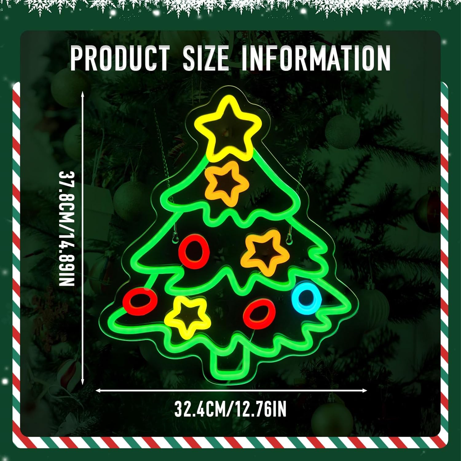 Christmas Tree Neon Signs?Dimmable Christmas Led Light Sign Xmas Star Neon Light For Holiday Party Home Bar Festival Wall Decor