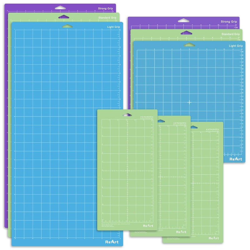 Cutting Mat Variety 9 Packs For Cricut - 12Inch X 24 Inch 3 Pack, 12 Inch X 12