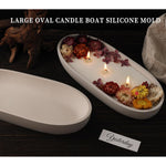 Large Bowl Resin Mold, 11.6'' Oval Bowl Silicone Molds For Resin Concrete Cement, Epoxy Casting Mold For Jewelry Makeup Storage Container Candle Boat Succulent Pot, Table Home Decoration