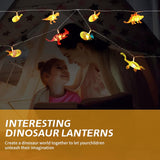 Led Dinosaur String Lights For Bedroom Battery Operated, Perfect For Boys Room, Tent, Garden, Patio, Christmas Tree Deco