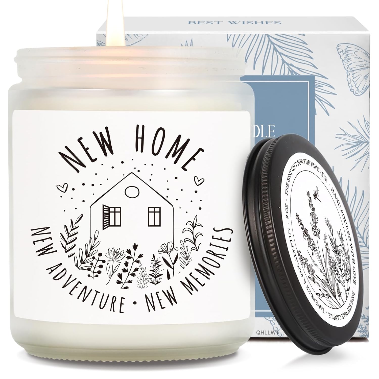 House Warming Candle Gifts For First House, New Home New Adventures / Memories Candle, Perfect Housewarming Scented Candle For Friends First Time Homeowner Her Him, House Warming Decoration -73