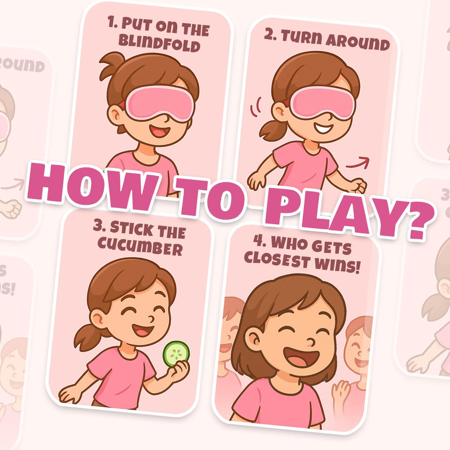 Pin The Cucumber Spa Party Game, Spa Theme Birthday Party Decorations Supplies Activities For Women