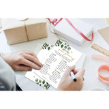 Bridal Shower Games - Greenery Engagement Party Game Cards For Wedding, Bachelorette Party - Bridal Shower Decorations, 30 Cards(012)
