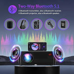 1080P Projector with 5G WiFi, Bluetooth, 18000LM, 4K, 300" Screen Included