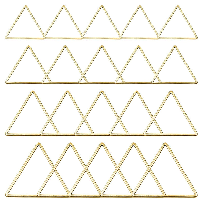 70Pcs Triangle Earring Beading Ring,4Sizes Earring Hoops Connector Links Open