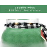 A Cheerful Giver - Welcome Wreath Mama Scented Glass Jar Candle (22oz) with Lid & True to Life Fragrance Made in USA