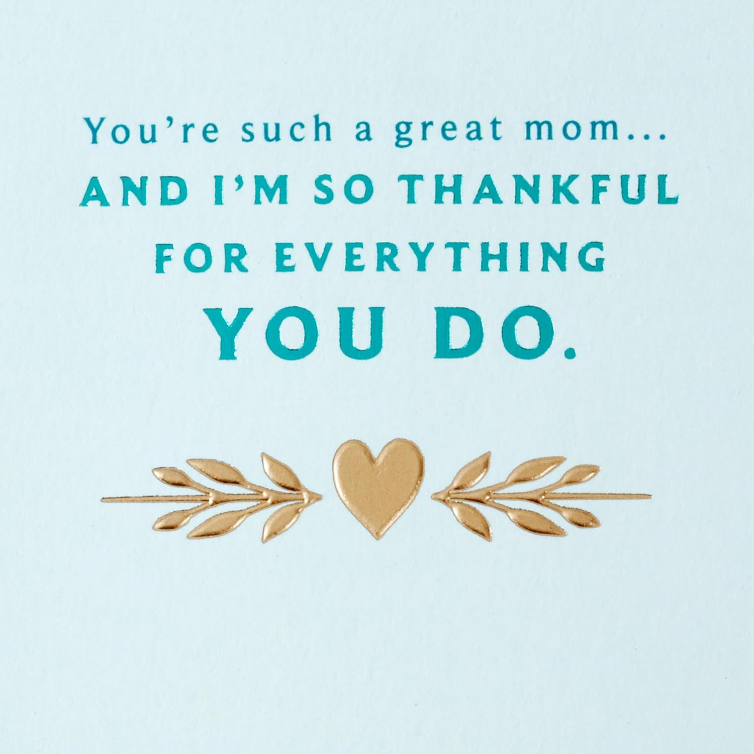 Hallmark Mother's Day Card from Son (Thankful for Everything)