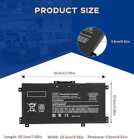 HP LK03XL LK03 52.5Wh Laptop Battery Replacement for Envy x360 15m-cn0012dx