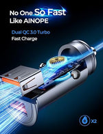 45W Super Fast All-Metal Car Charger, Quick Charge for iPhone & Samsung